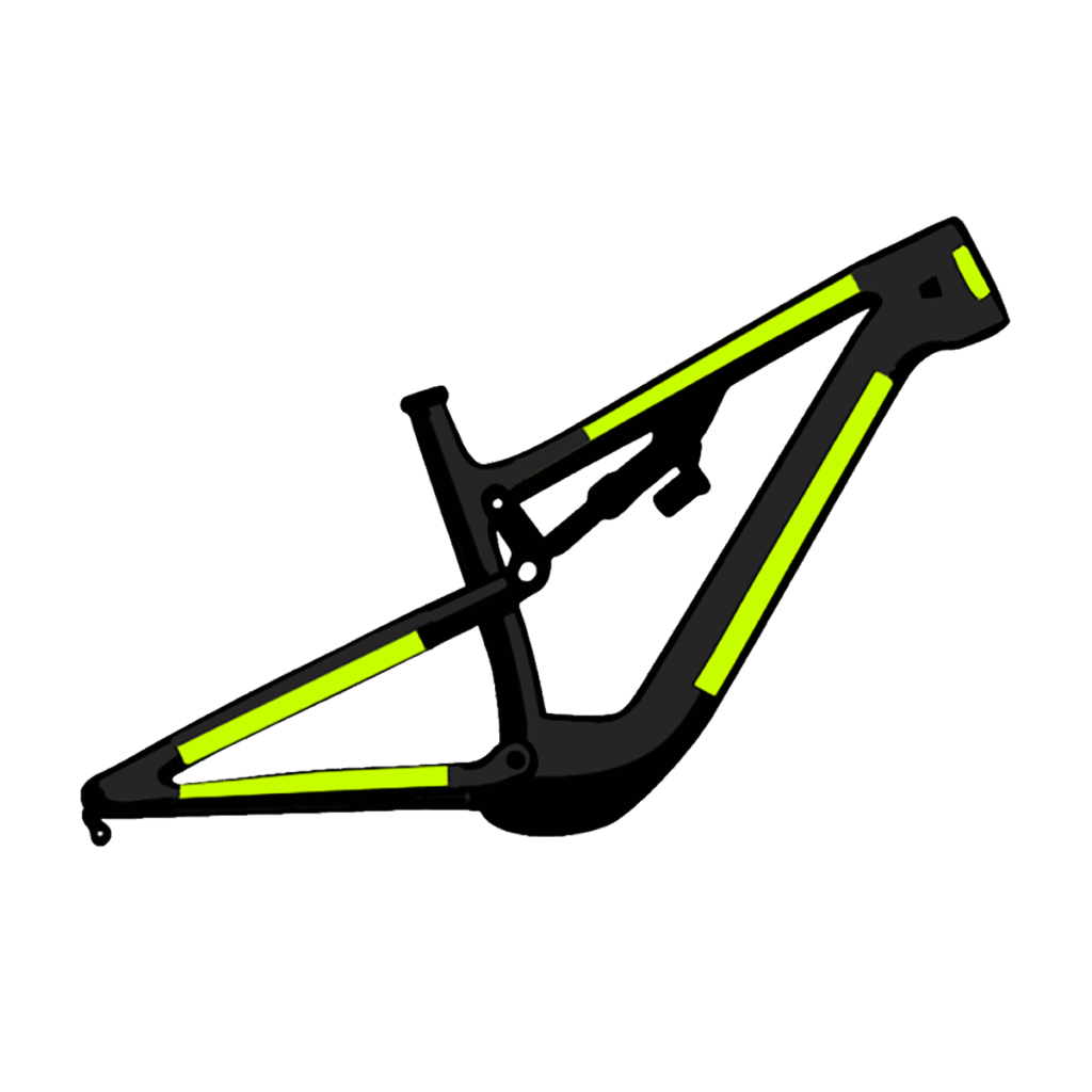 Ochranný polep celoodpruženého MTB a elektrobicykla 30 % pokrytie s aplikáciou
