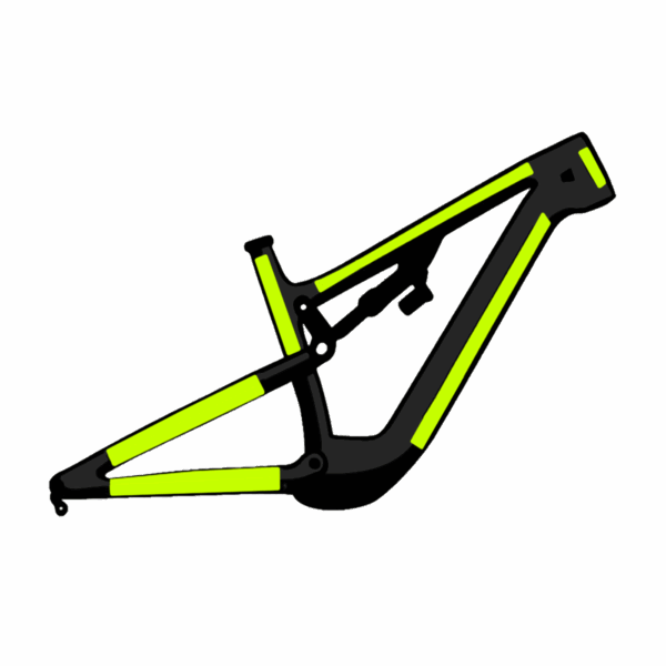 Ochranný polep celoodpruženého MTB a elektrobicykla 60 % pokrytie s aplikáciou